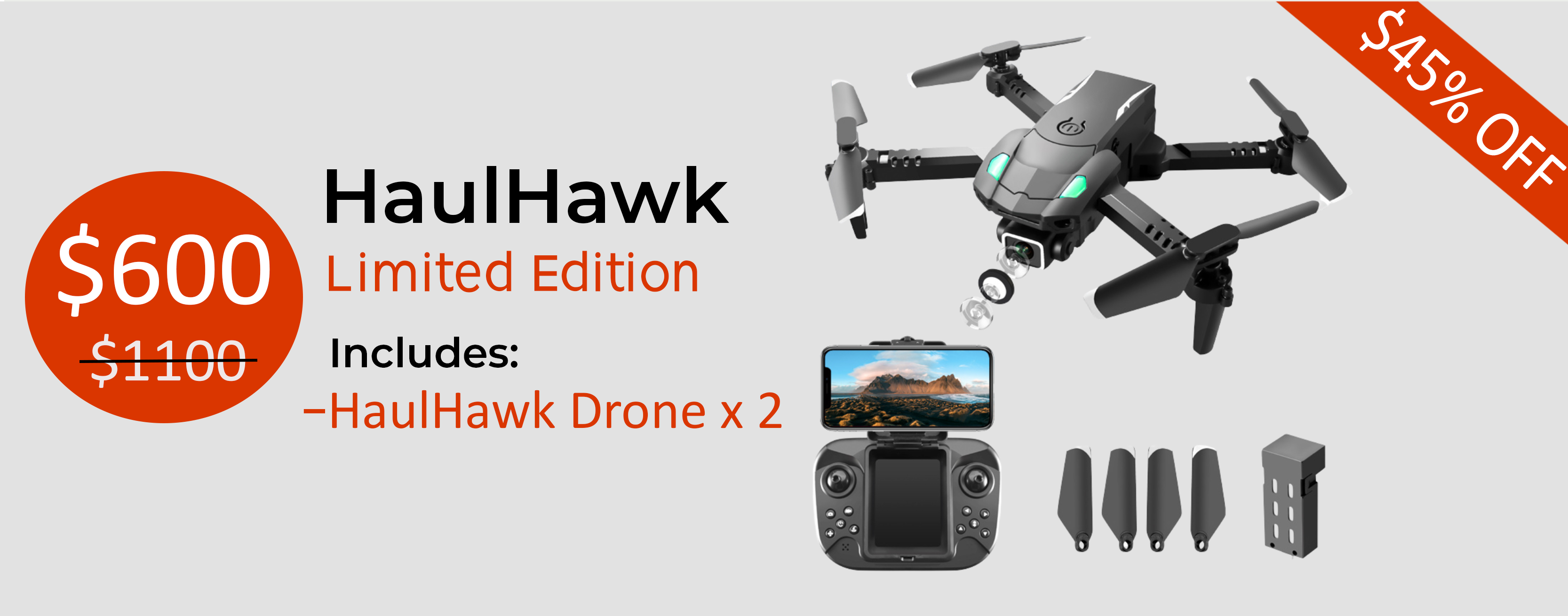 HaulHawk Drone Camera x 2

