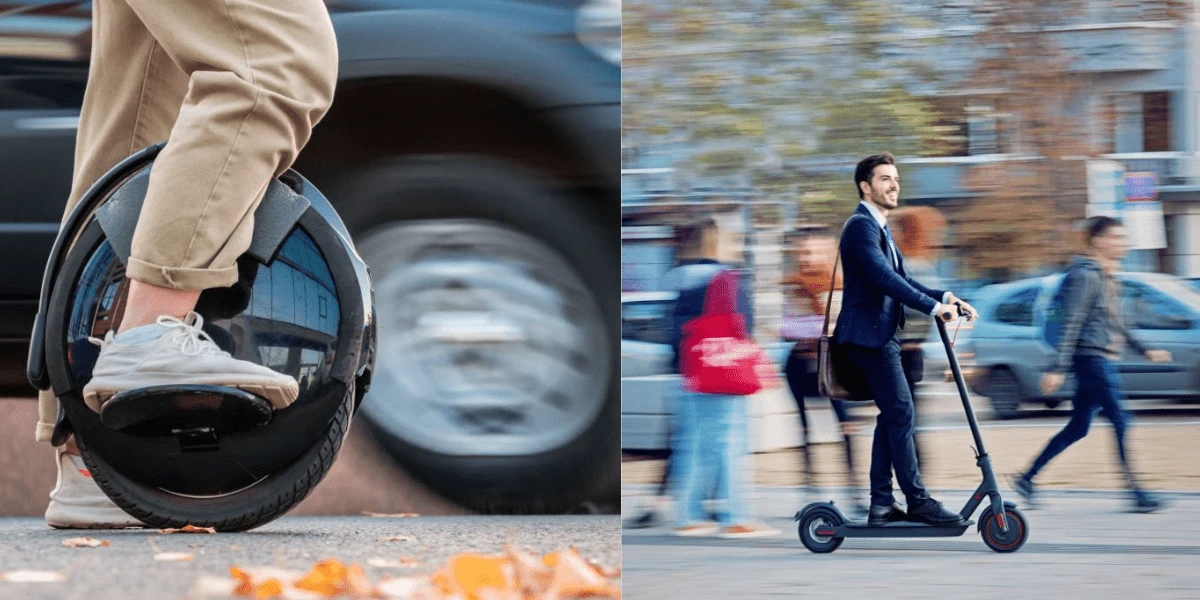 electric-scooter-vs-electric-unicycle-Based-on-Range